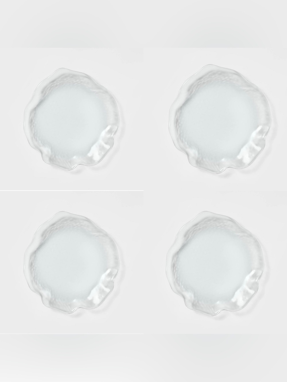 Acrylic Ruffled Salad Plate SET of 4 - Threshold™ designed with Studio McGee